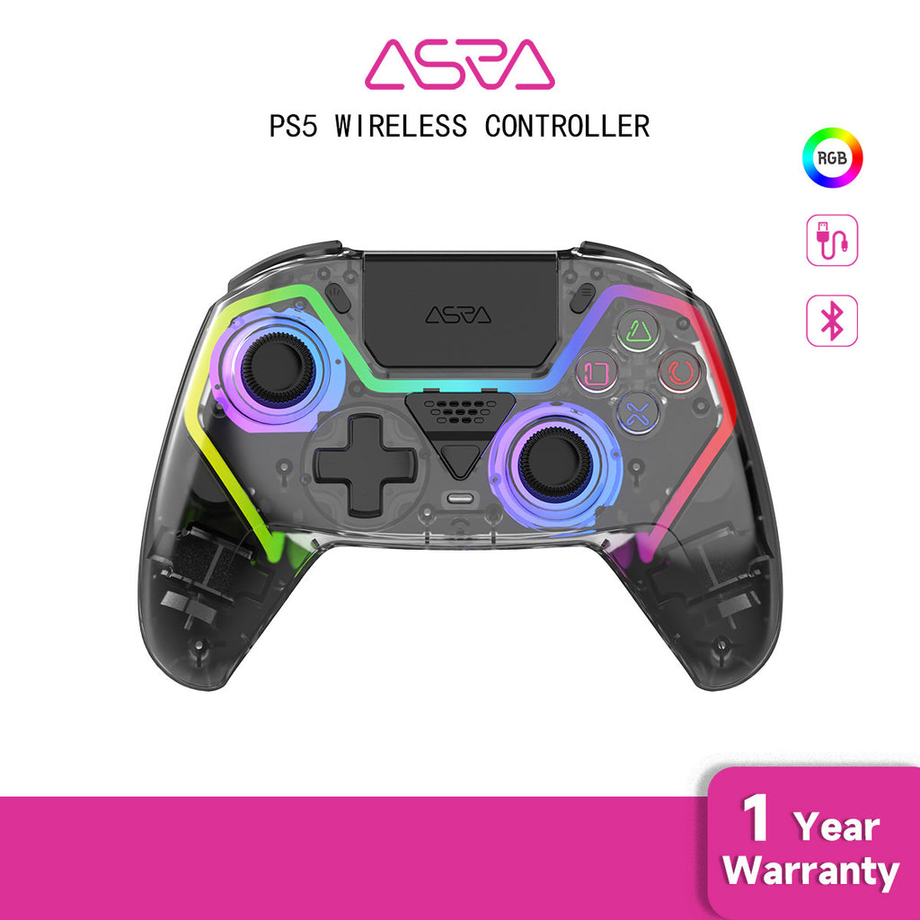 PS5 wireless bluetooth, gamepad, RGB macro programming, android ios pc, steam, macp5, console controller