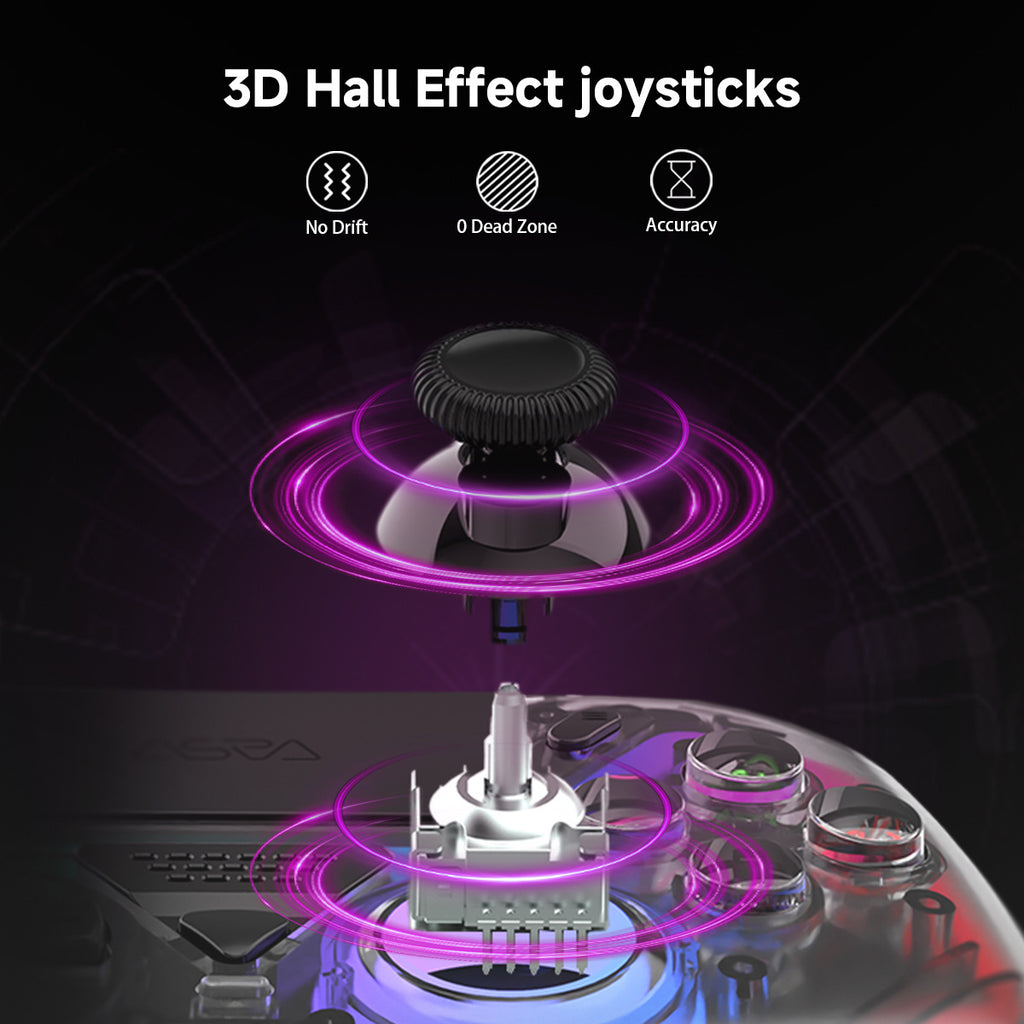 PS5 wireless bluetooth, gamepad, RGB macro programming, android ios pc, steam, macp5, console controller
